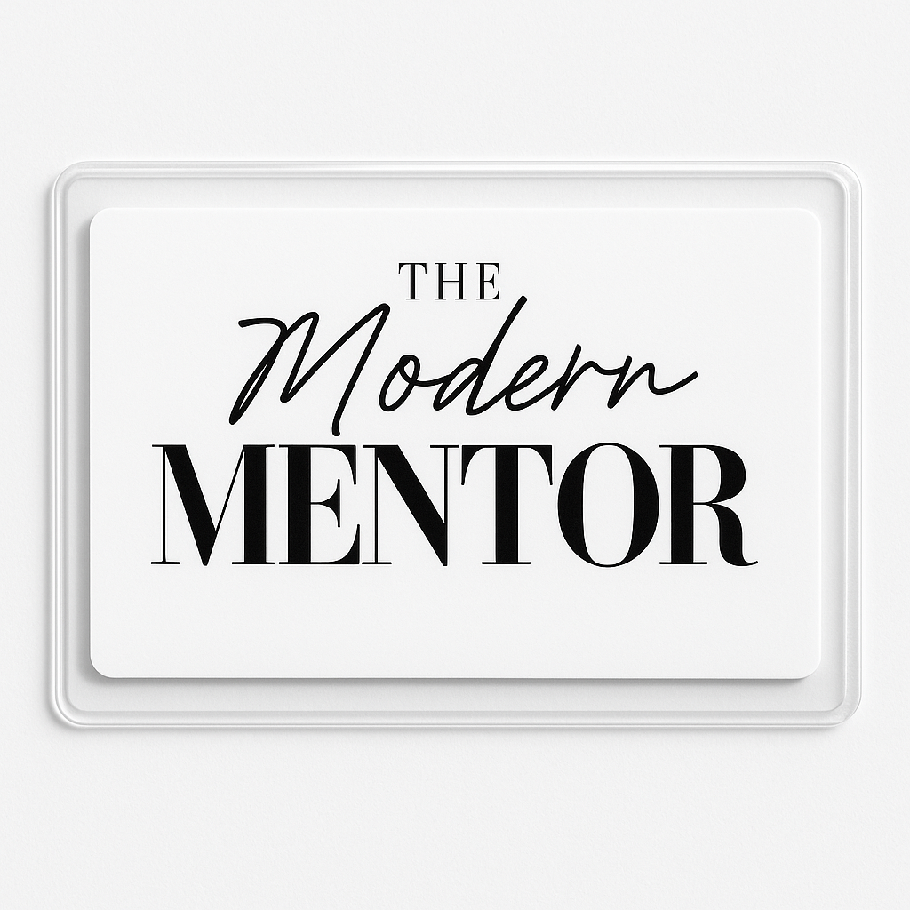 The Modern Mentor GOAL setting card