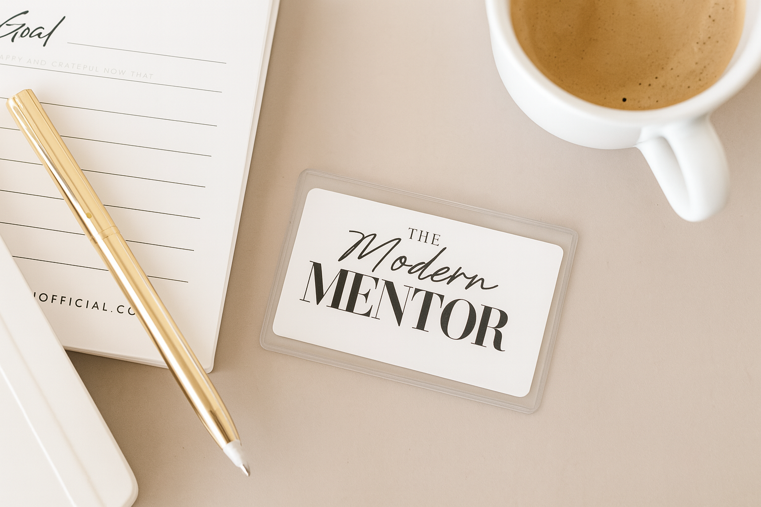 The Modern Mentor GOAL setting card
